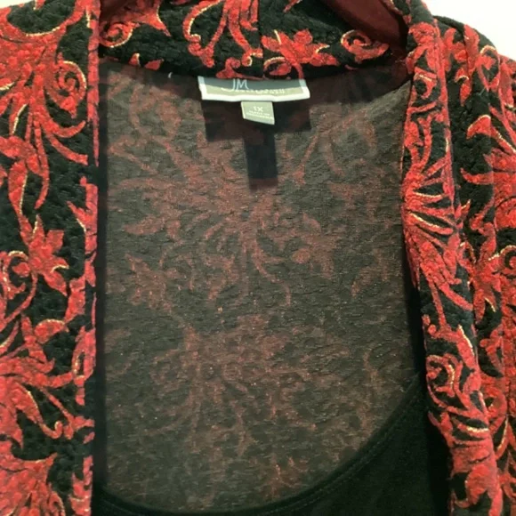 JM Collection woman’s top. Size 1x. - Picture 4 of 9